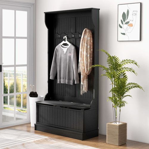 Hall tree storage bench - 3-in-1,