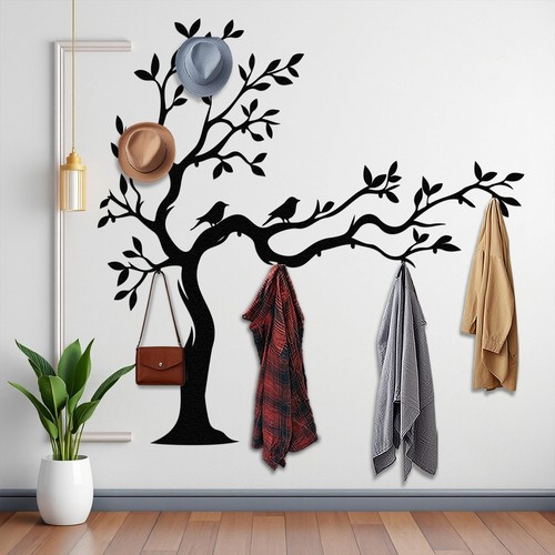 Hall tree coat rack metal - coat, wall
