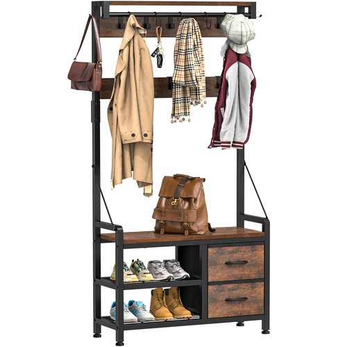 Hall tree entryway bench - hall, 31"
