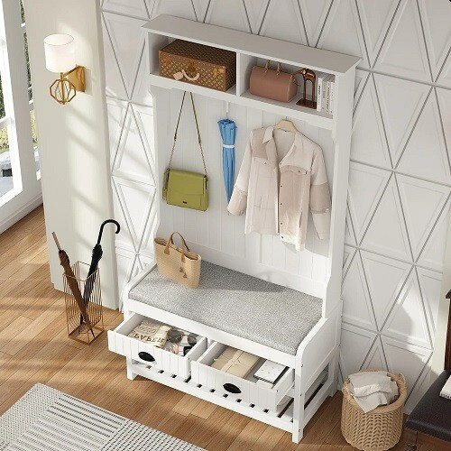 Bench hall tree - hall, storage
